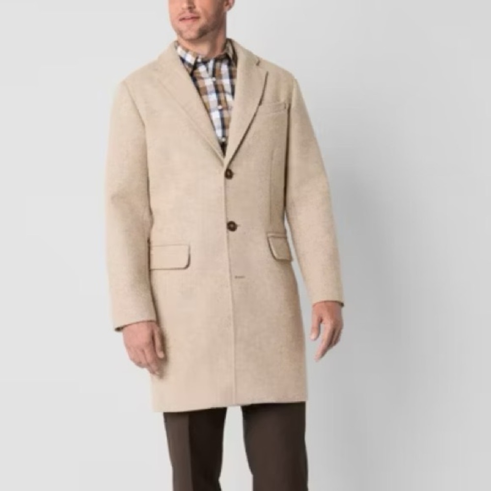 - Stafford Mens Water Resistant Midweight Topcoat Coat Sz XL Retail $240